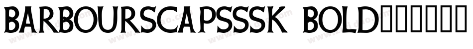BarbourSCapsSSK Bold字体转换